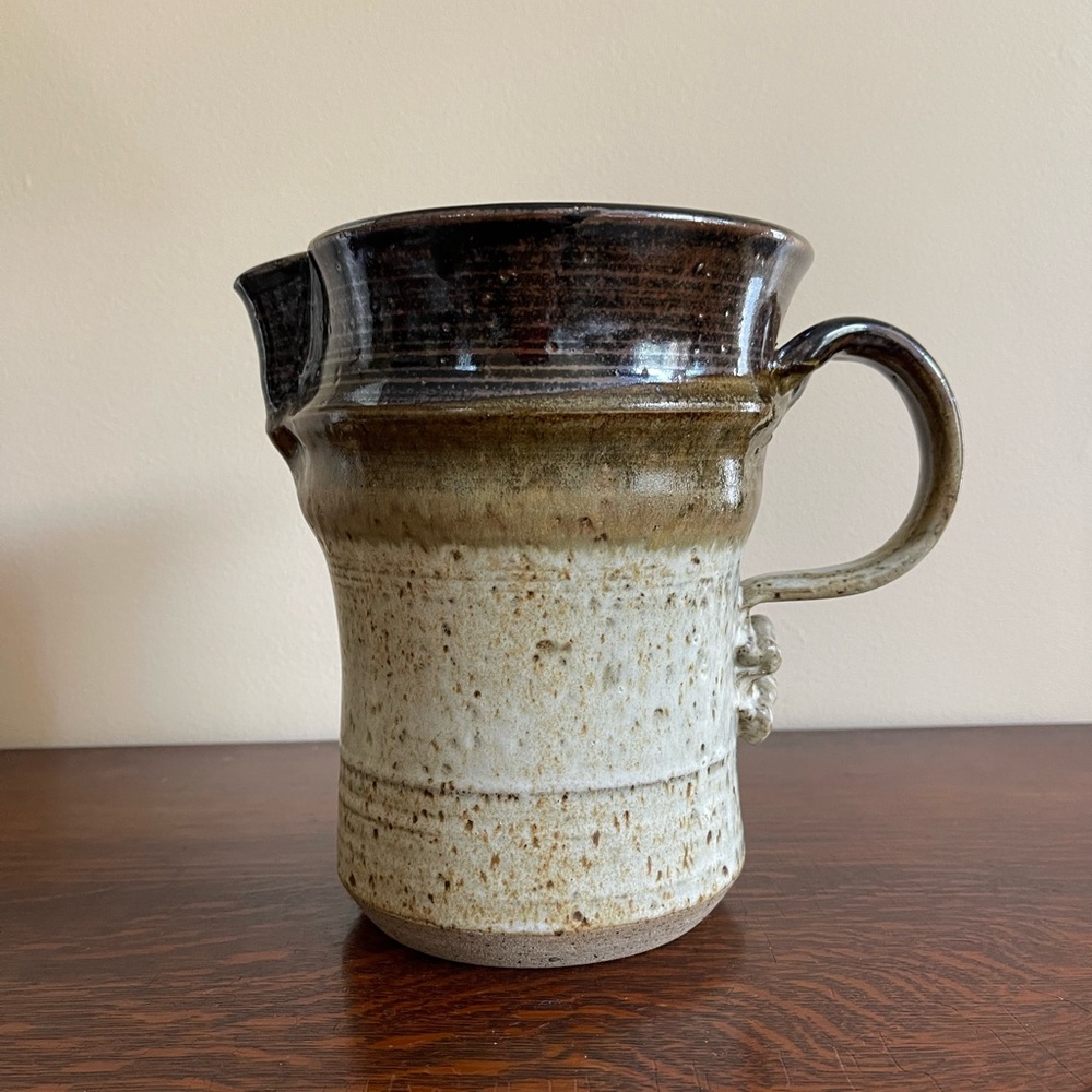 Studio pottery ceramic vase, pitcher